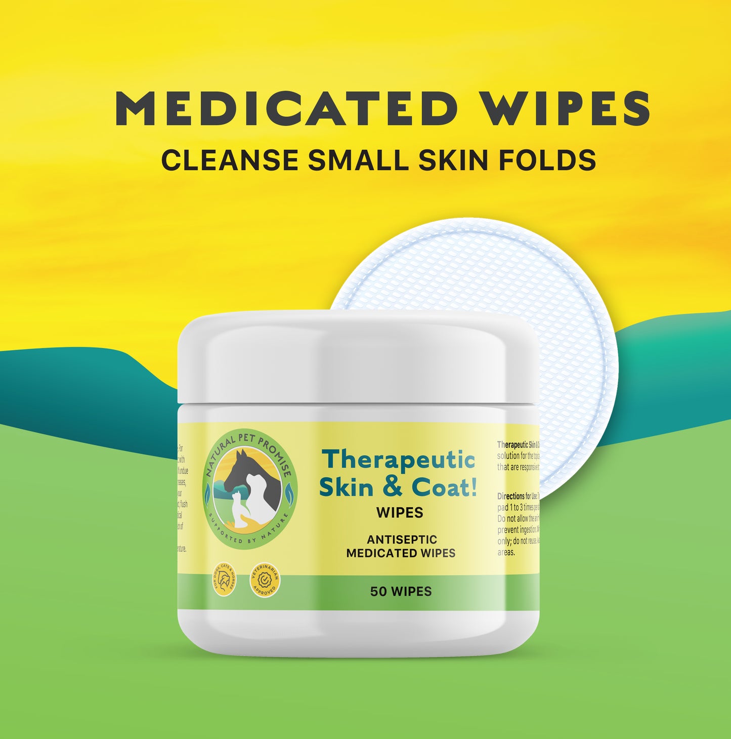 ALLERGY/SKIN/WIPE- Therapeutic Skin & Coat! Wipes