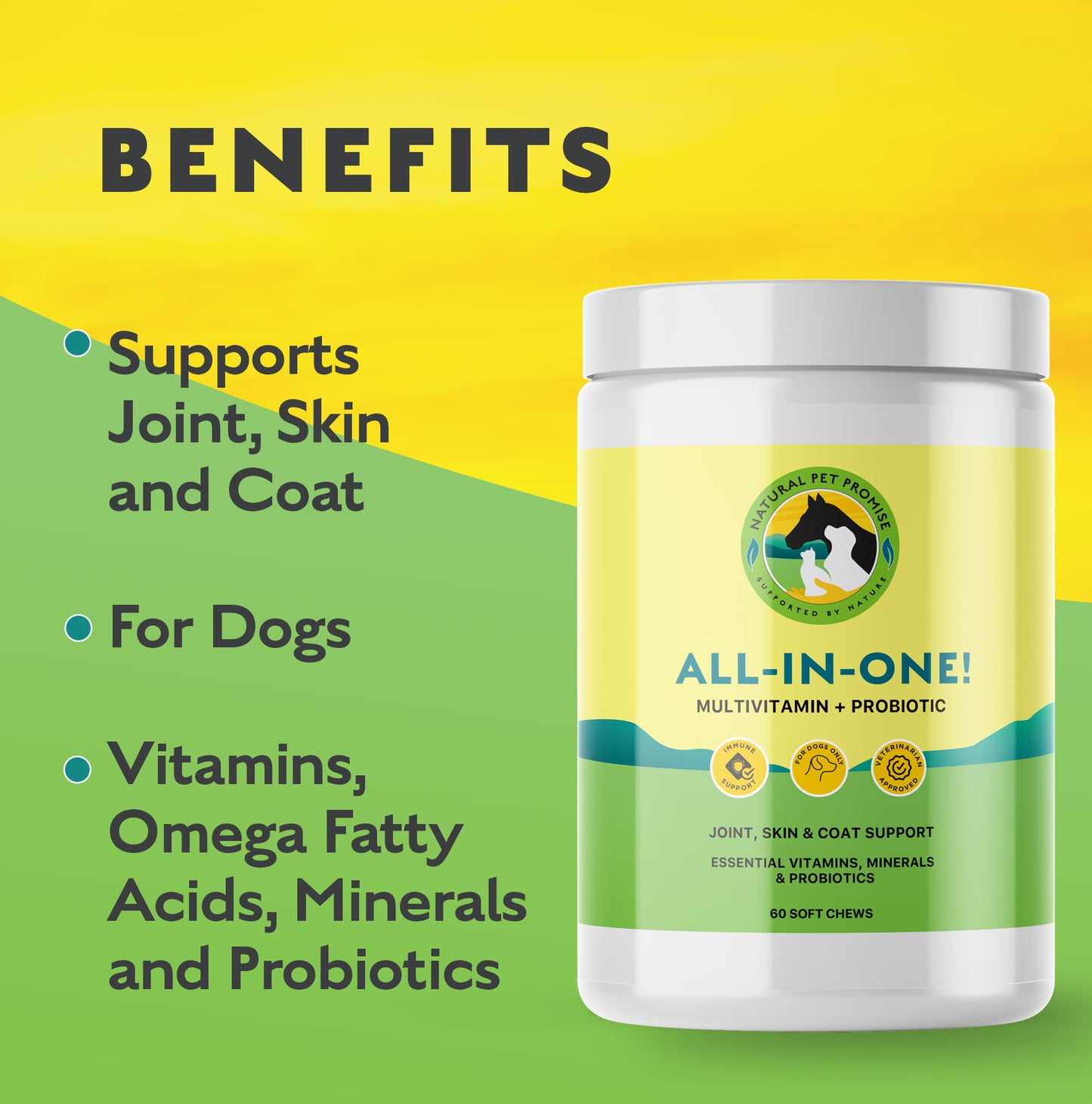 JOINT SUPPORT/VITAMIN- All-In-One! Multivitamin and Probiotic