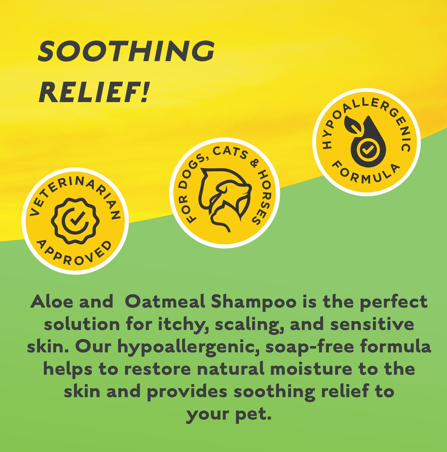 GROOMING-Cool & Calm Skin Relief! Aloe & Oatmeal Shampoo