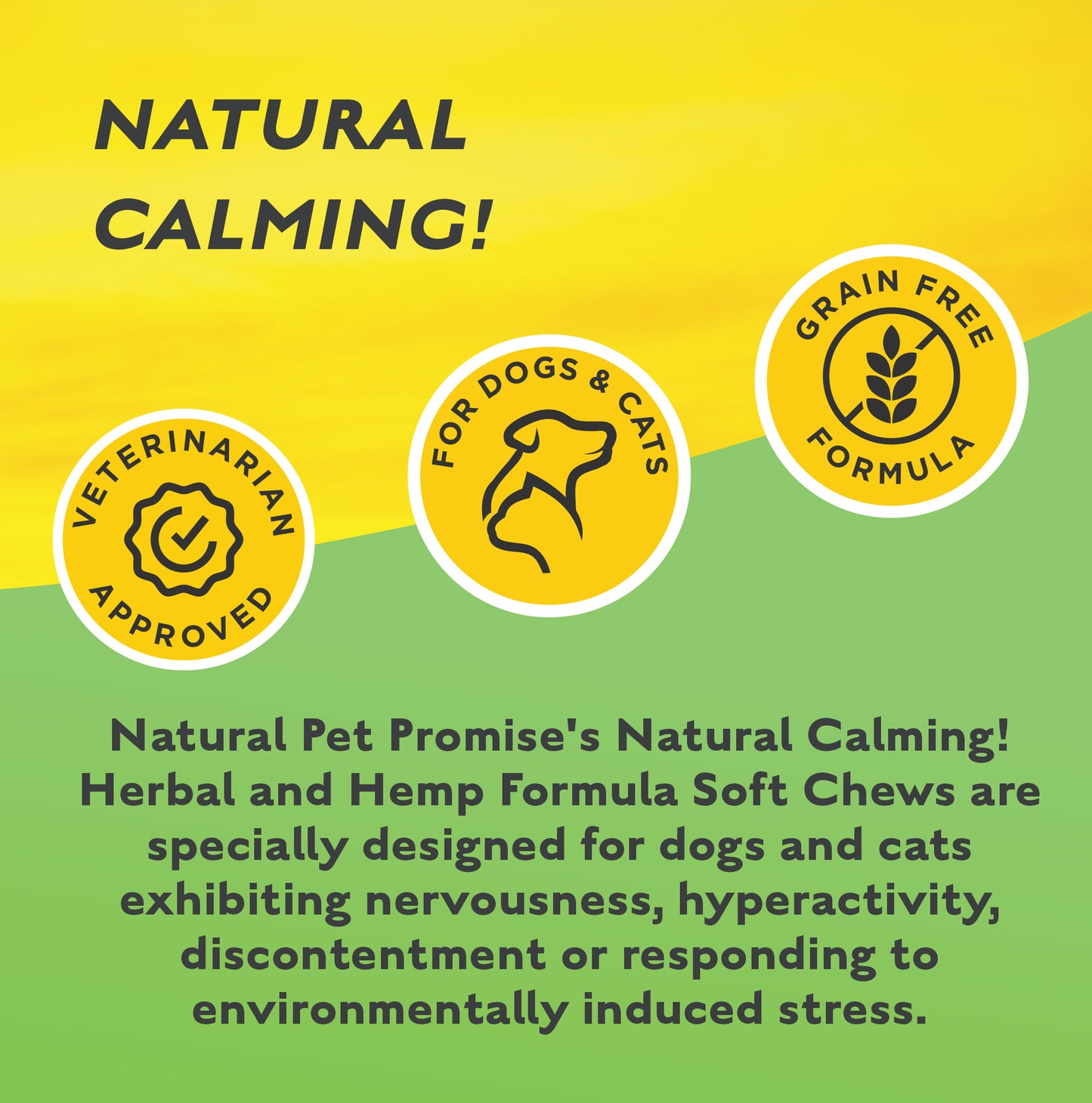 CALMING- Natural Calming! Herbal & Hemp Formula