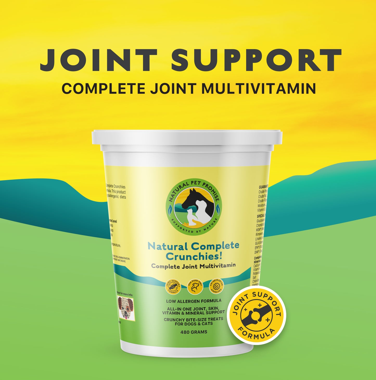 JOINT SUPPORT/VITAMIN- Natural Complete Crunchies! Complete Joint Multivitamins